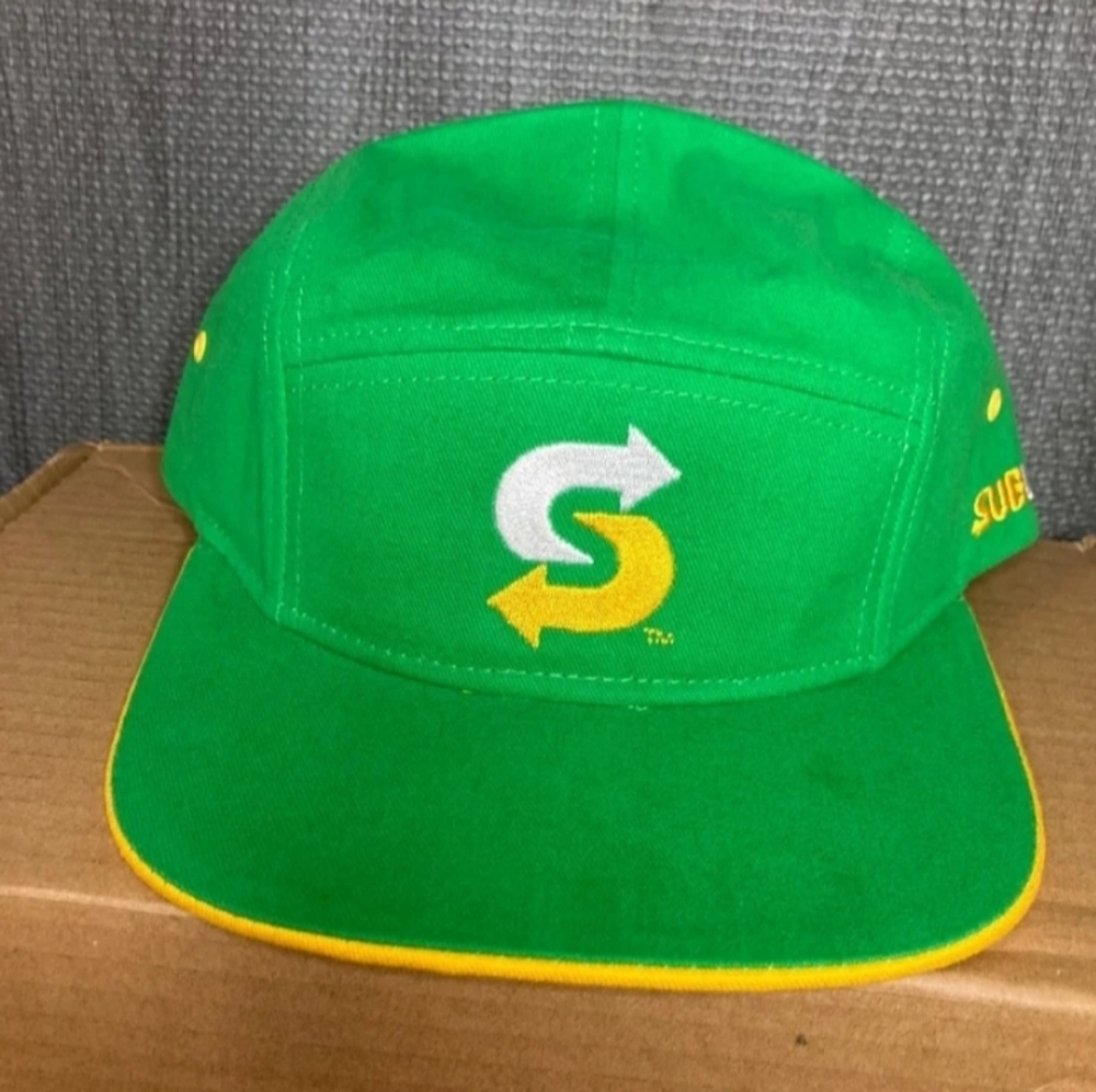 Subway Employee Uniform Green Adjustable Hat New